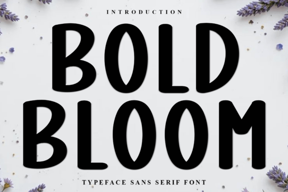 Bold Bloom: A Versatile Font for Modern Design