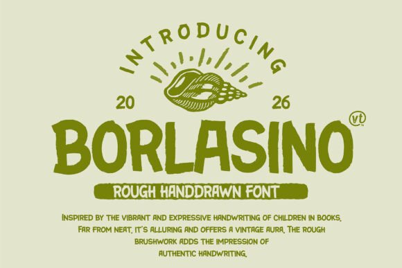 Borlasino: Authentic Brush Font for Bold, Handcrafted Design