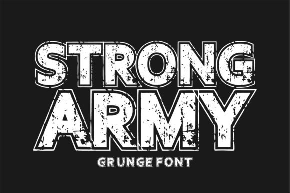 Command Attention with the Strong Army Typeface