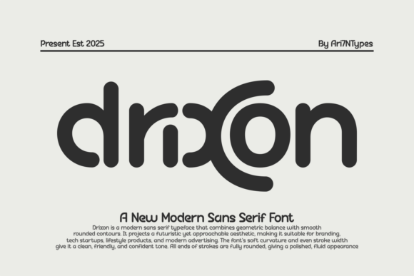 Drixon: The Futuristic Font for Modern Design