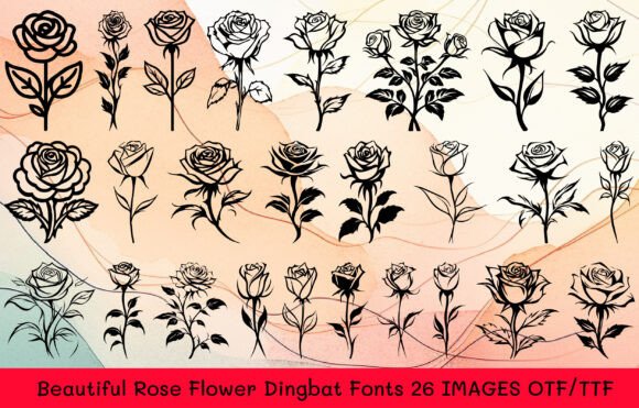 Elegant Rose Typography: Elevate Your Visual Design