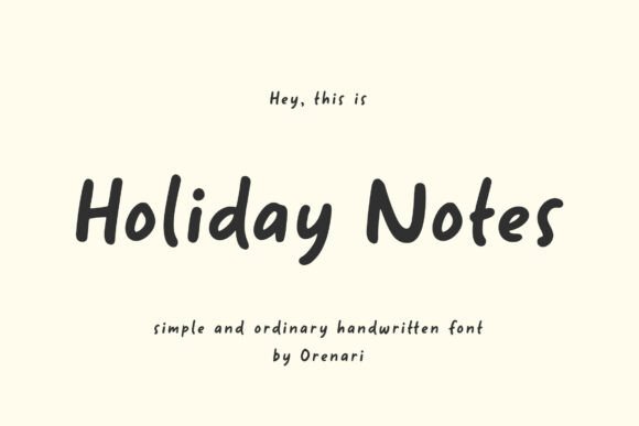 Embrace the Human Touch: The Holiday Notes Typeface