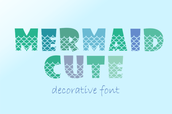 Enchant Your Designs with Mermaid Cute Typography
