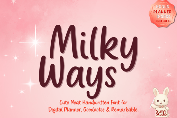 Milky Ways: The Clean Handwritten Font for Modern Design