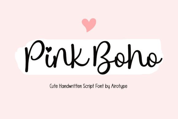 Pink Boho: The Handwritten Font for Modern Design
