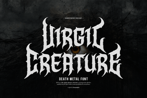 Virgil Creature: Unleashing Bold Death Metal Typography