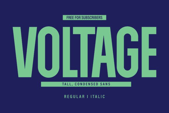 Voltage: The High-Impact Sans Serif for Modern Design
