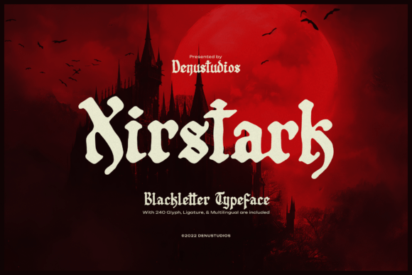 Xirstark and Zussel: An Edgy Blackletter for Bold Branding